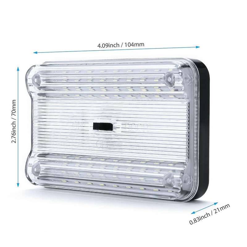 2 New 12V 36 LED Car Vehicle Interior Dome Roof Ceiling Reading Trunk Light Lamp