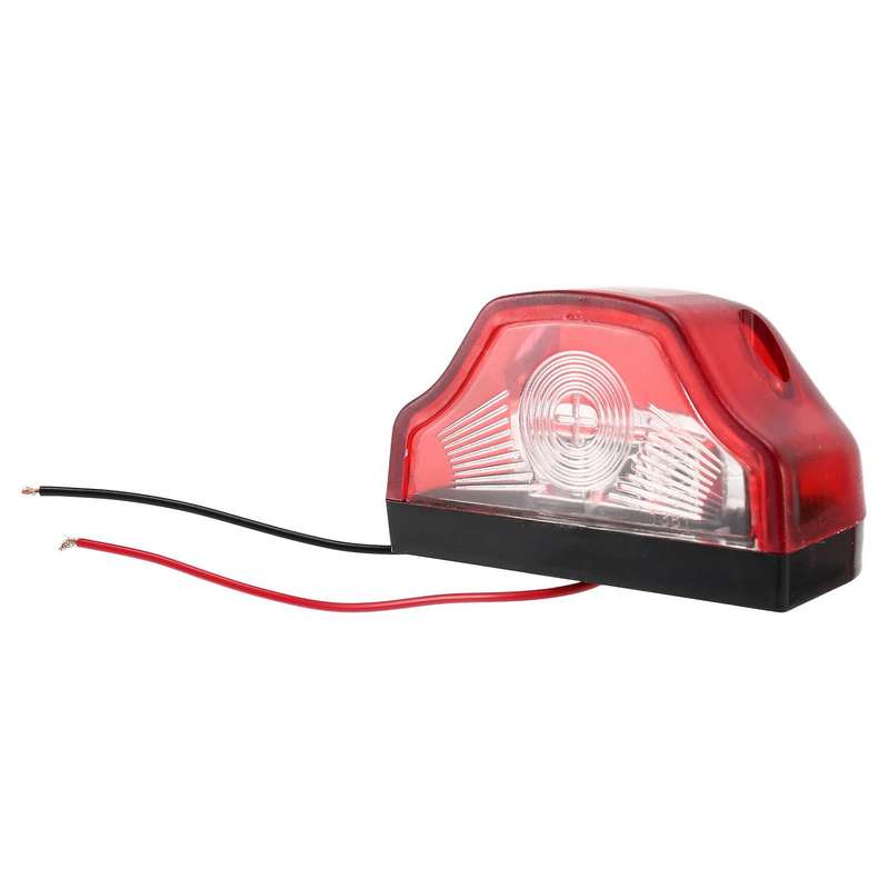 2 Pack 10v-30v Car 3led License Plate Lamp Light Taillight for Boat Trailer Truck Lorry Stripe Shap