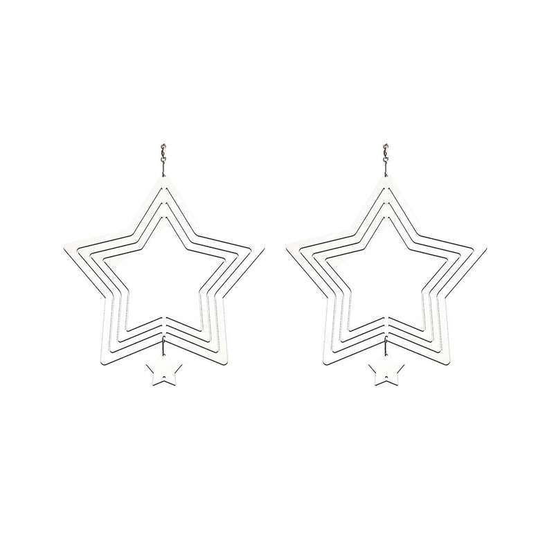 2 Pack 10inch 3d Sublimation Wind Spinner Blanks,wind Powered Kinetic Sculpture,double Sided Sublim