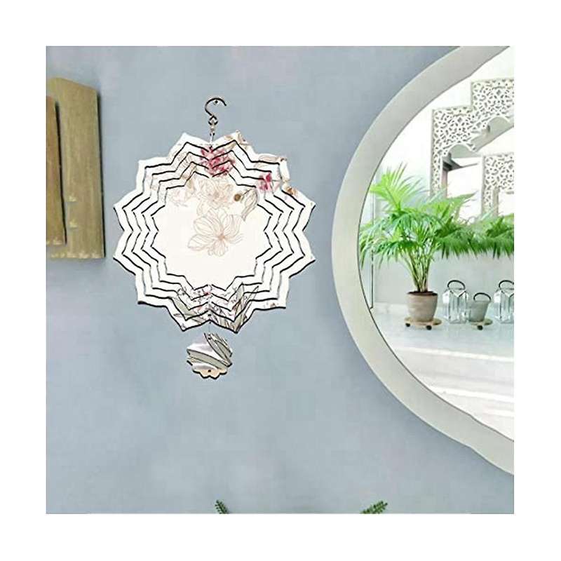 2 Pack 8 Inch 3d Sublimation Wind Spinner Blanks,wind Powered Kinetic Sculpture,double Sided Sublim