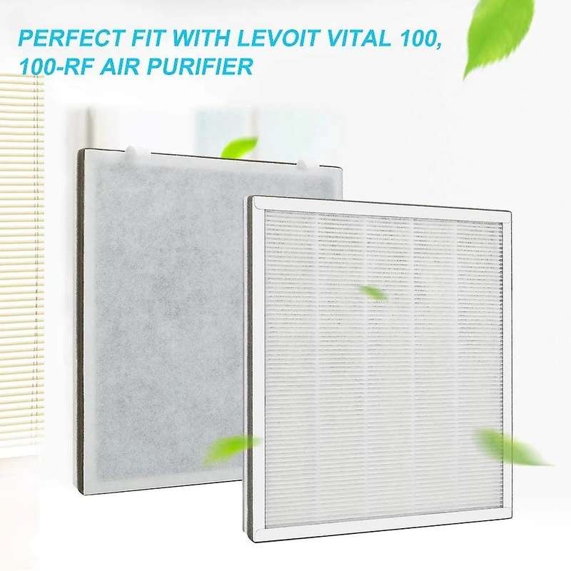 2 PACK Air Purifier Replacement True HEPA and High-Efficiency Activated Carbon Filters Set for Vital