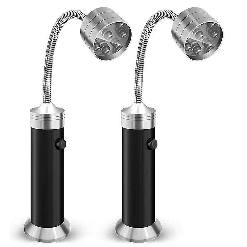 2 Pack Barbecue BBQ Grill Light Magnetic Base 360 Degrees Adjustable BBQ Light BBQ Accessories,Batte