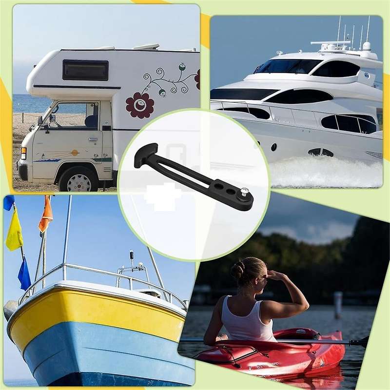 2 Pack Boat Telescoping Ladder Rubber Strap Boarding Fixed Lock Belt Adjustable 3-Hole for Pontoon B