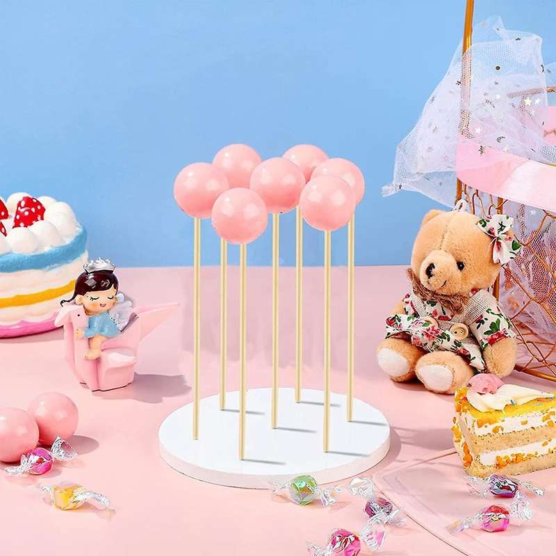 2 Pack Cake Stand - 7 Hole Lollipop Holder Display Round Or Sucker Stand for Wedding, Birthday Part
