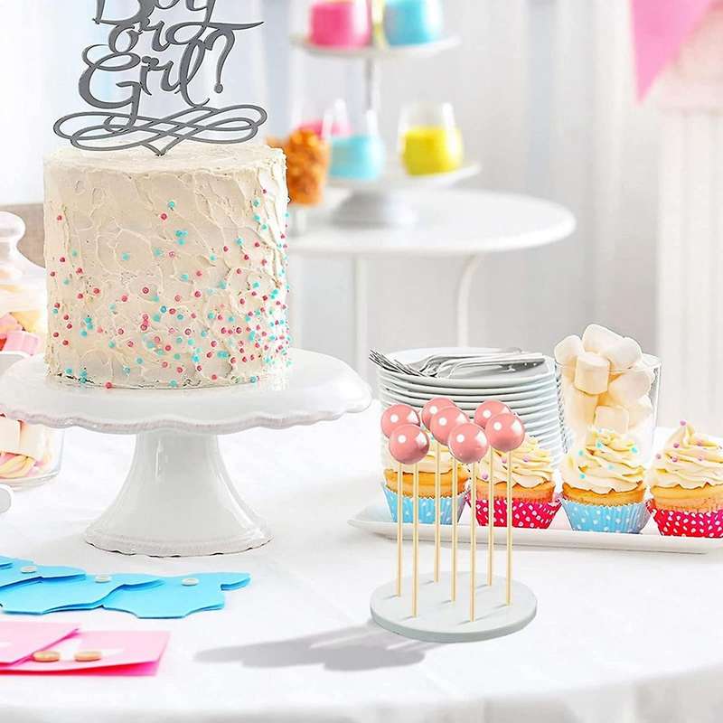2 Pack Cake Stand - 7 Hole Lollipop Holder Display Round Or Sucker Stand for Wedding, Birthday Part