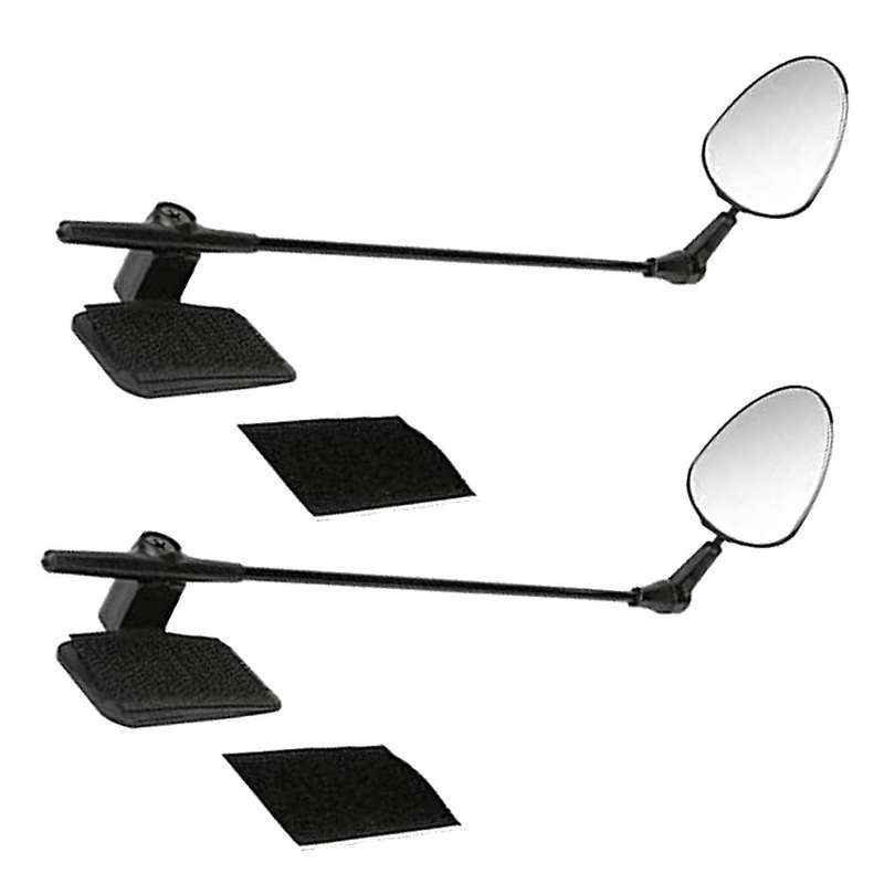 2 Pack Bike Helmet Mirror, Adjustable Bicycle Rear View Mirror Bike Mirror Lightweight for Cycling