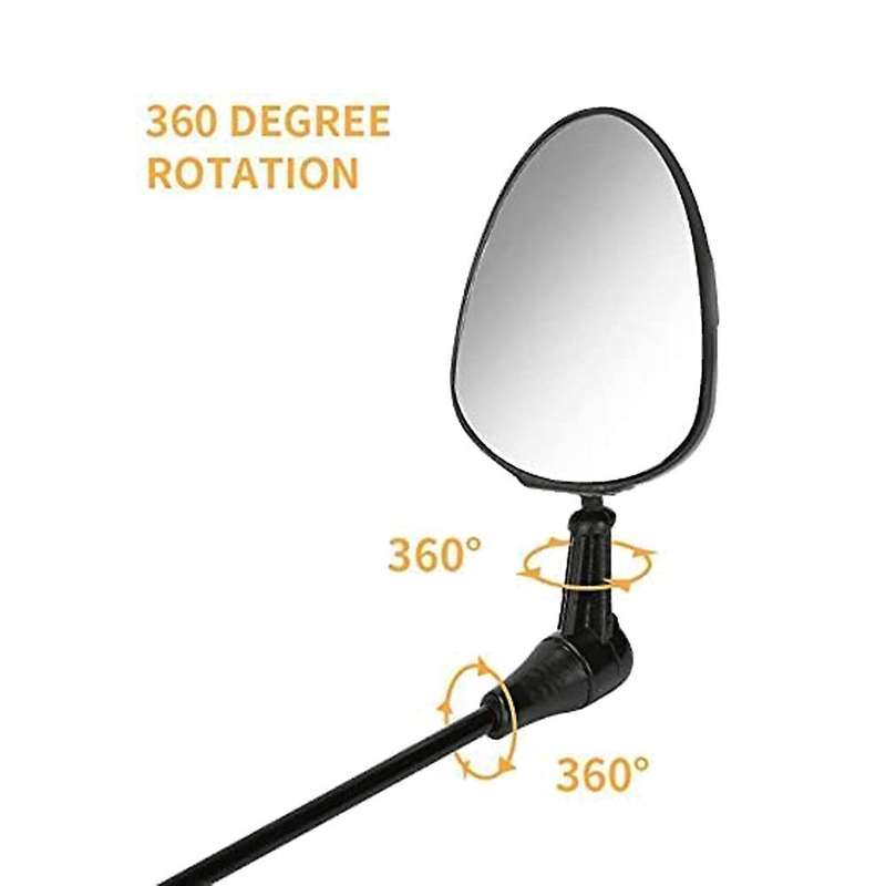 2 Pack Bike Helmet Mirror, Adjustable Bicycle Rear View Mirror Bike Mirror Lightweight for Cycling