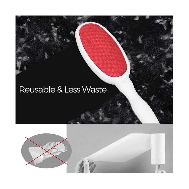 2 Pack Brush Reusable Double Sided Lint Remover for Clothes Pet Hair