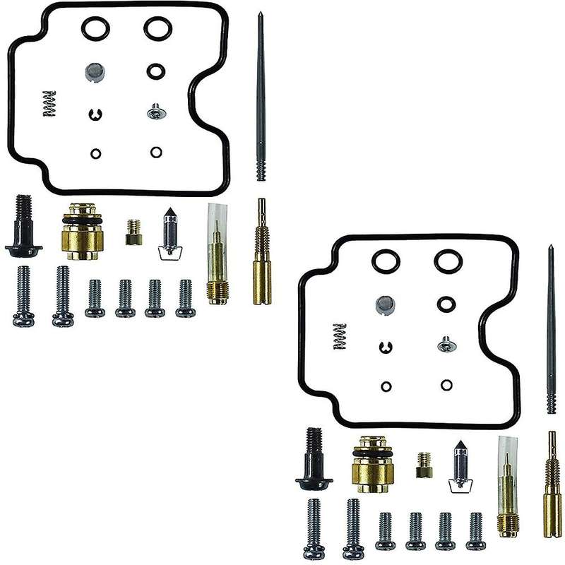 2 Pack Carburetor Rebuild Kits for V-Star 1100 XVS1100,XVS1100A, 1999-2005 Classic Custom