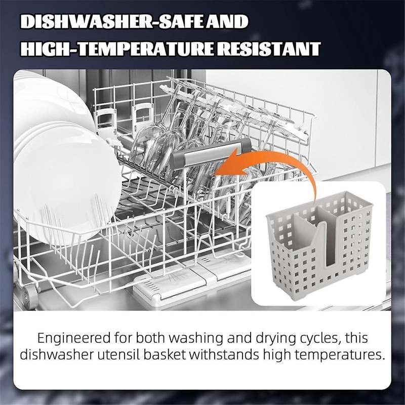 2 Pack Dishwasher Basket for Straw and Chopstick Dishwasher Utensil Basket Dishwasher Drainer Basket