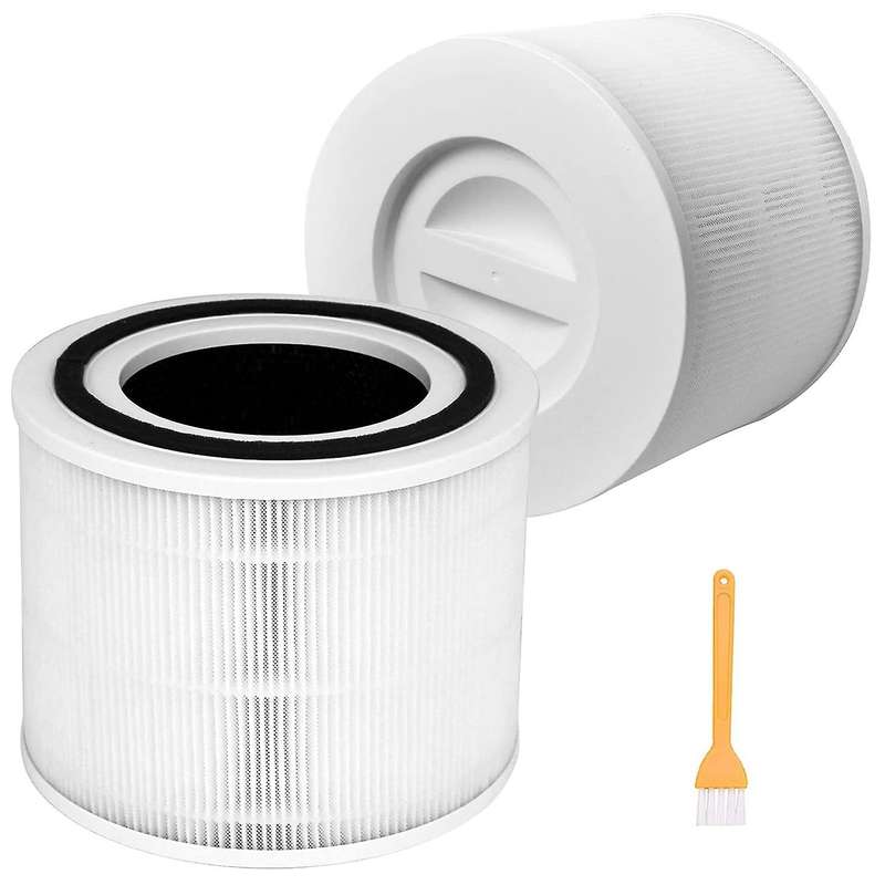 2 Pack Core 300 Replacement Filter for Core 300 Air Purifier H13 True HEPA, Activated Carbon Filter,