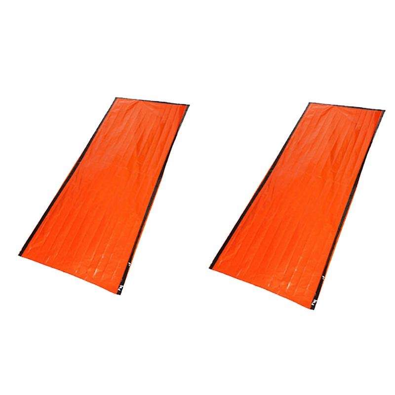 2 Pack Emergency Sleeping Bag,Survival Bag,Emergency Blanket Reflective Lining Thermal Sleeping Bag