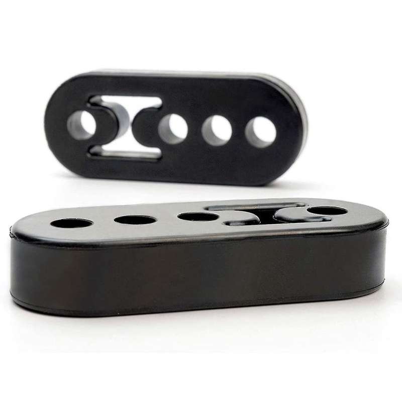2 Pack Exhaust Rack Heat Insulator High-Density Rubber Exhaust Muffler Hook Car Isolator Heat Insula