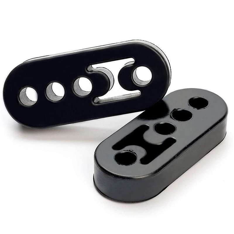 2 Pack Exhaust Rack Heat Insulator High-Density Rubber Exhaust Muffler Hook Car Isolator Heat Insula