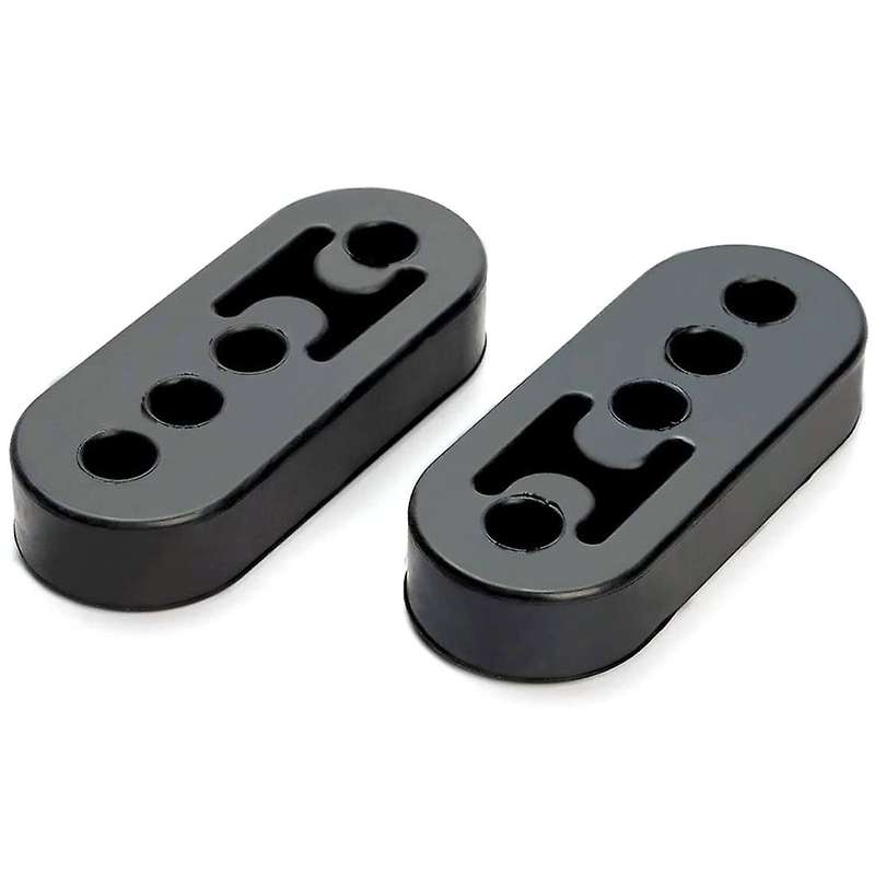 2 Pack Exhaust Rack Heat Insulator High-Density Rubber Exhaust Muffler Hook Car Isolator Heat Insula