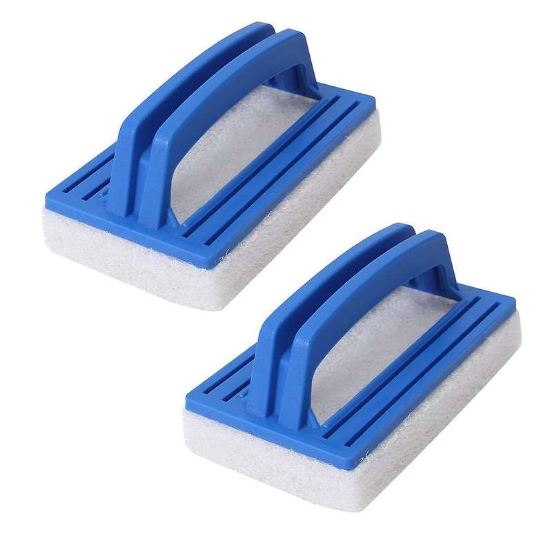 2 Pack Hand- Pool Scrub Brush,scrubbing Scouring Sponge Pad for Cleaning Scrubber, Kitchen,bathroom
