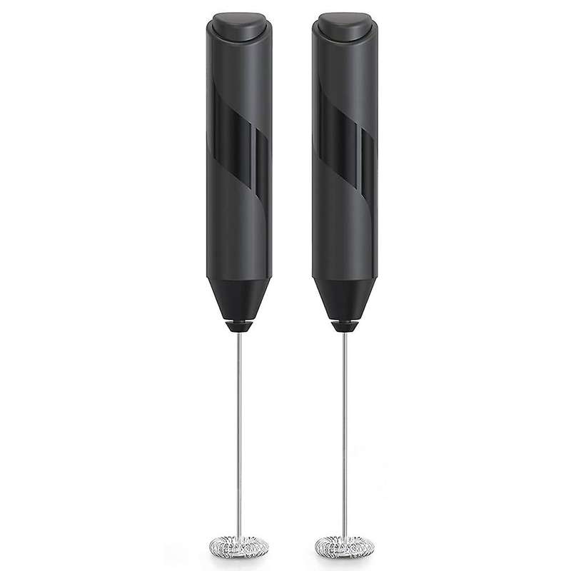 2 Pack Handheld Battery Operated Foam Maker for Coffee, Mini Mixer Electric Whisk, Frother Electric