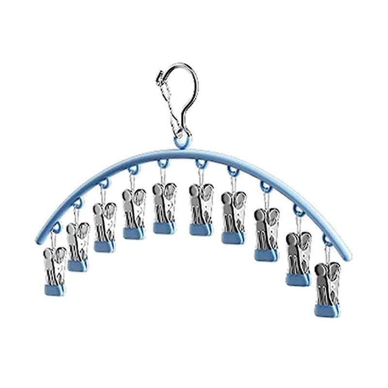 2 Pack Hanging Organizer for Closet,360 Roatable Hook Hanger with Rubber Coated Space Saving Organ
