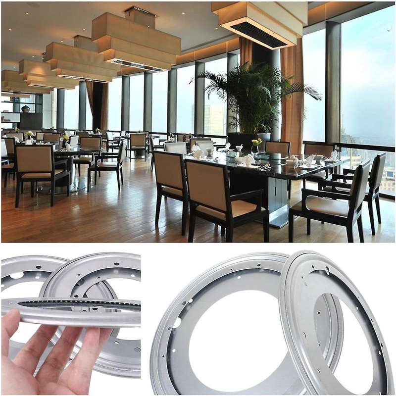 2 Pack Lazy Hardware 12 Inch, 360 Rotating Bearing Plate 5/16inch Thick, 750lbs Heavy Duty Swivel