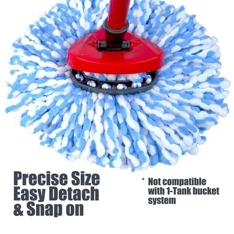 2 Pack Mop Replace Head, Deep Cleaning, Machine Washable and Easy to Replace for O 2-Tank Rinse Clea