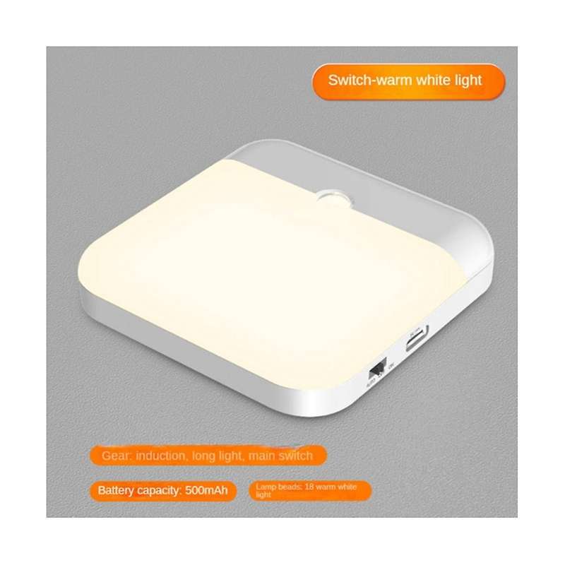 2 Pack LED Rechargeable Motion Sensor Light, Cordless Closet Lights, Motion Sensor Night Light, for