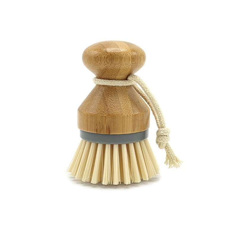 2 Pack Kitchen Cleaning Brush,detachable Bamboo Dish Brush for Cleaning Of Pots, Pans, Dishes, Sink