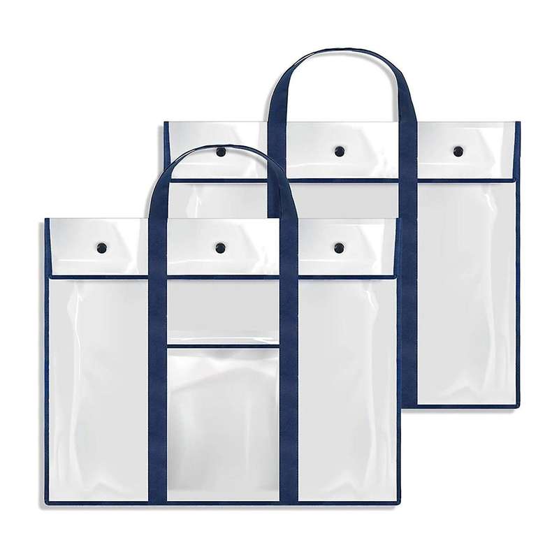 2 Pack Large Poster Storage Bag 31.5 X 25.5inch Bulletin Board Holder Art Portfolio Container for T