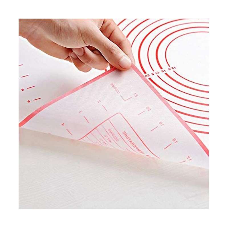 2 Pack Non-stick Silicone Baking Mat Pastry Mat with Measurements Perfect for for Pizza, Cake, Brea