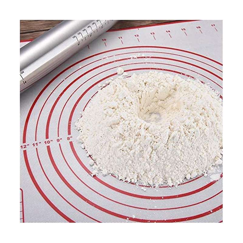 2 Pack Non-stick Silicone Baking Mat Pastry Mat with Measurements Perfect for for Pizza, Cake, Brea
