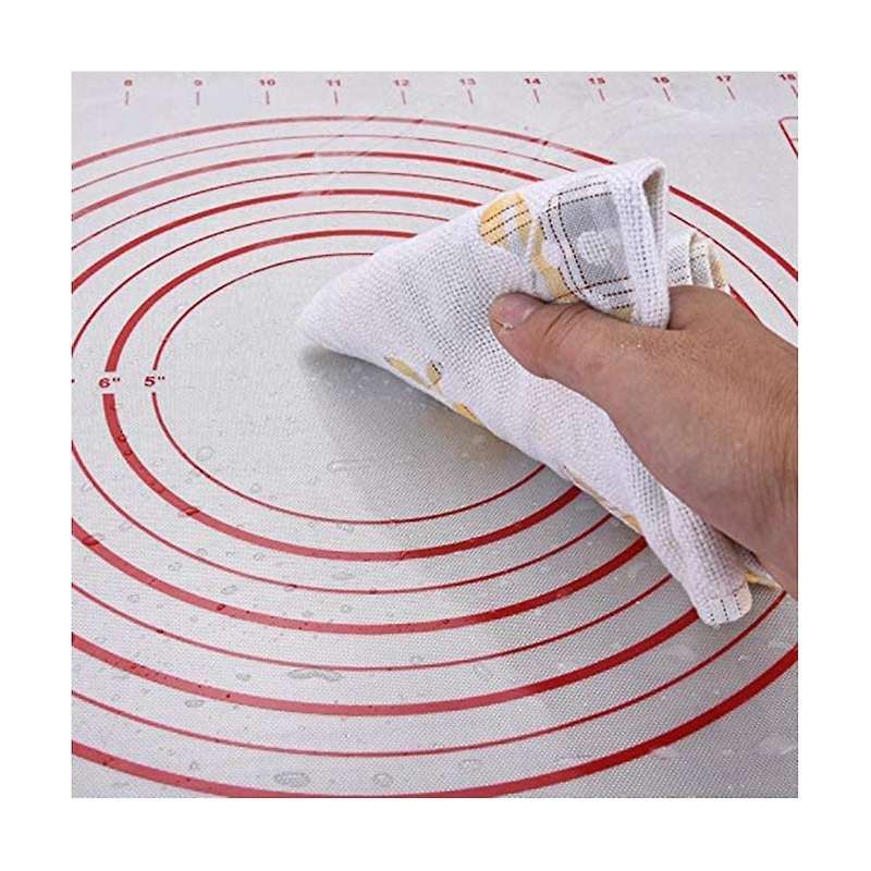 2 Pack Non-stick Silicone Baking Mat Pastry Mat with Measurements Perfect for for Pizza, Cake, Brea