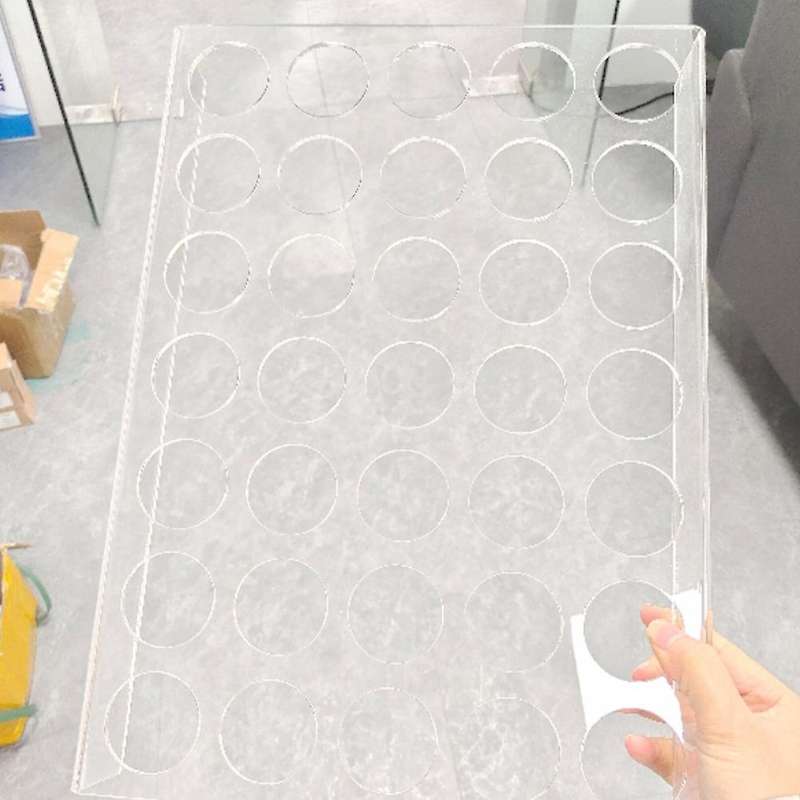 2 Pack Of 35 Slots Flat Countertop Coffee Pod Holder K Cup Organizer Tray Clear Acrylic Coffee Pod