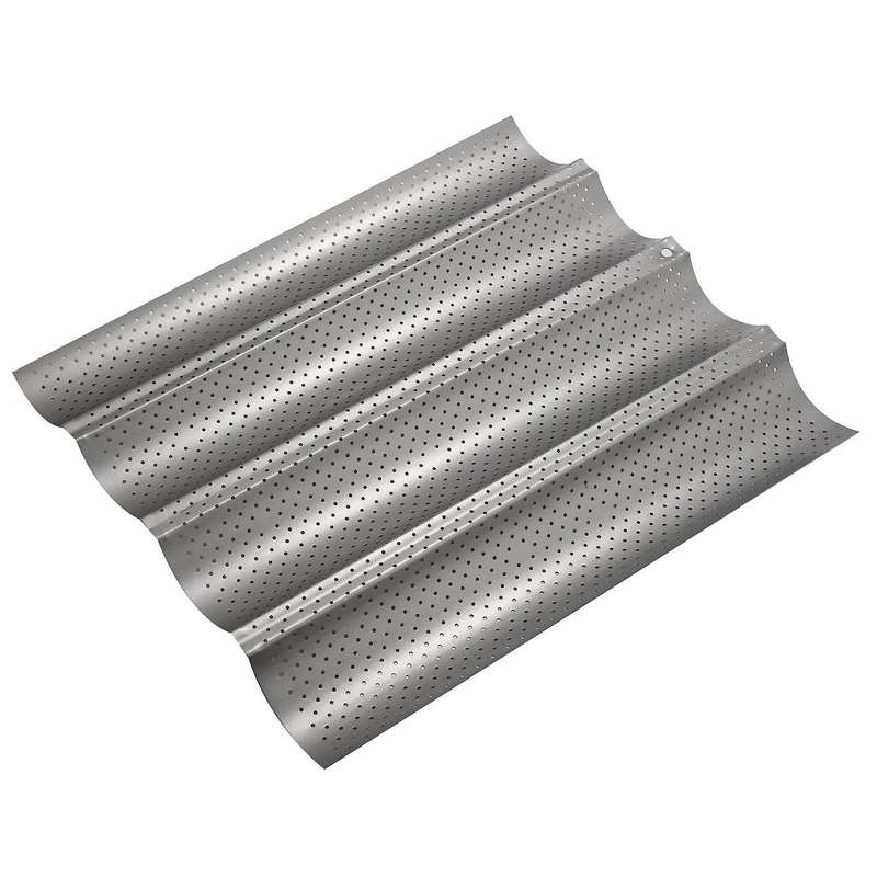 2 Pack Nonstick Perforated ,wave Loaves Loaf Bake Mold,toaster for French Bread Baking