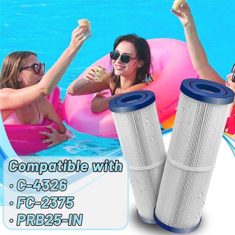 2 Pack PRB25-in Filter for Spa Hot Tub Replacement Filter,for C-4236,FC-2375,Swimming Pool Filter