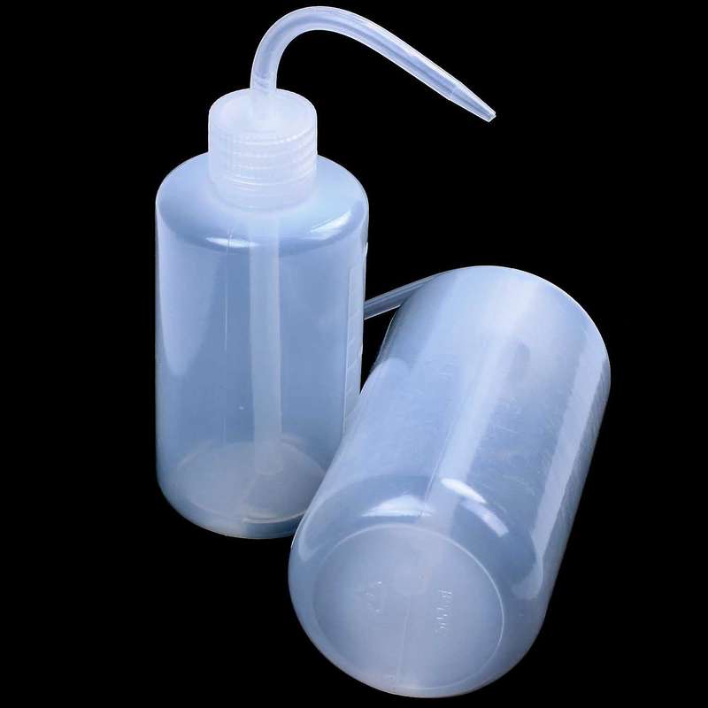 2 Pack Plant Flower Succulent Watering Bottle Plastic Bend Mouth Watering Cans Squeeze Bottle--250m