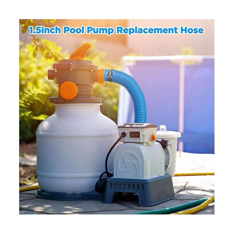 2 Pack Pool Hoses for Above Ground Pools, 1.25in Diameter 59in Long Filter Pump Hose Compatible Wit