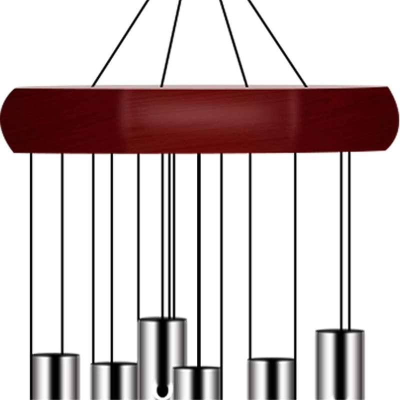 2 Pack PgzsyMemorial Wind Chimes Outdoor Large Deep Tone, Elegant Sympathy Wind-Chime Personalized w