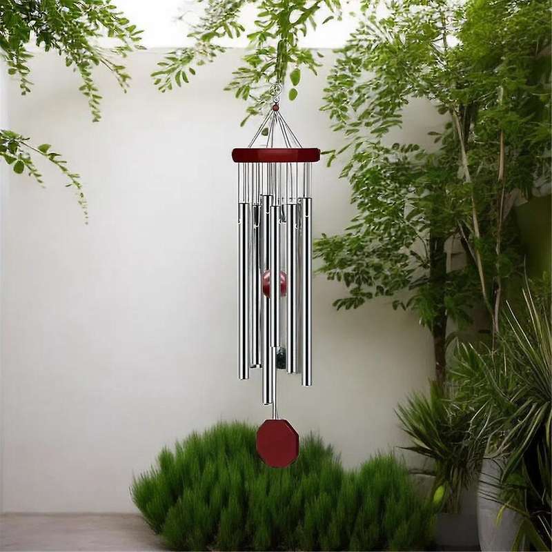2 Pack PgzsyMemorial Wind Chimes Outdoor Large Deep Tone, Elegant Sympathy Wind-Chime Personalized w