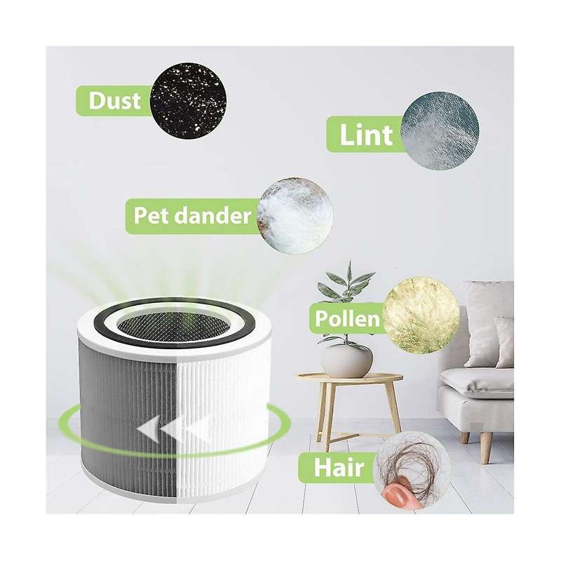 2 Pack Replacement Filter for Core 300 300s Vortexair 3-in-1 Activated Carbon Core 300 Filter, Part