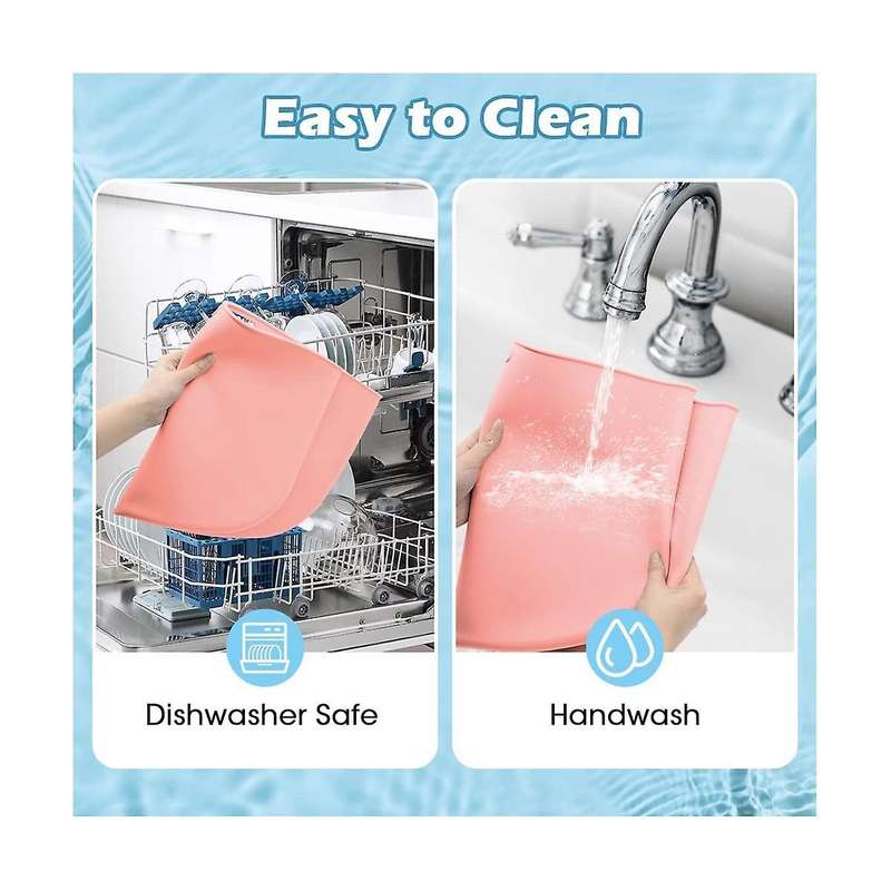2 Pack Slow Cooker Liners - Reusable Cooker Divider, Silicone Cooking Bags Fit 6 Quarts Pot (grey+p
