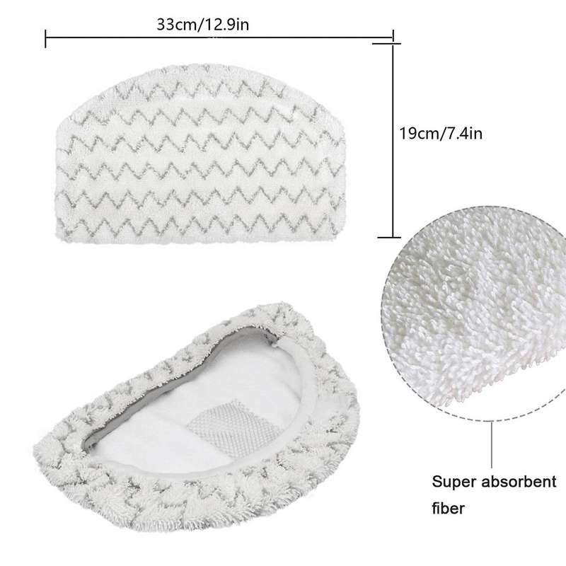 2 Pack Steam Mop Replacement Pads Compatible for Powerfresh Steam Mop 1940 1806 1544 1440 2075A 2685