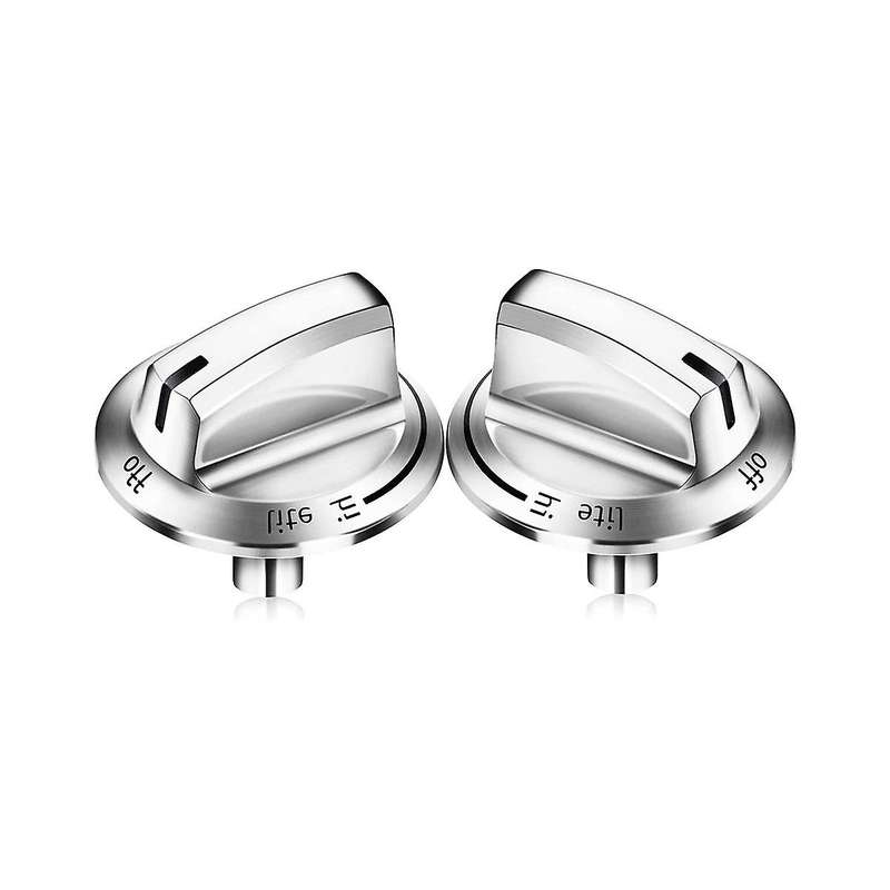 2 Pack Upgrade 5304525746 Burner Knob for ,gas Range Knobs,gas Stove Parts, Replace Control Knob 53