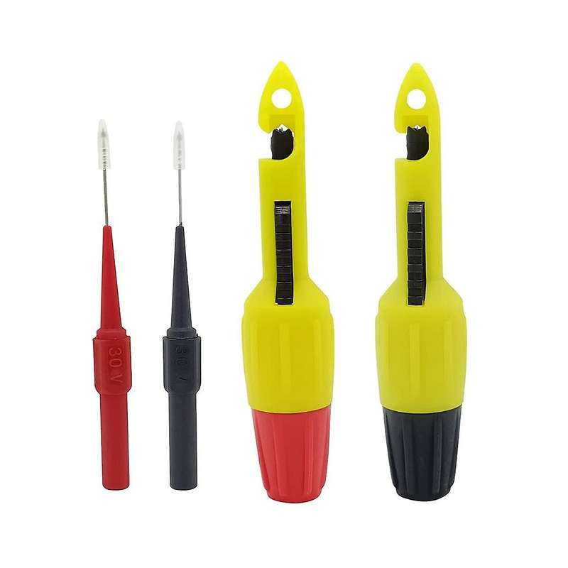 2 Pack Wire Piercing Probe Insulation Piercing Clip with Insulated Wire Piercing Probe,inspection O