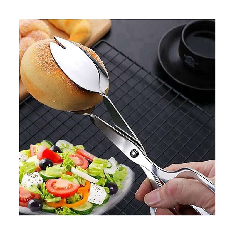 2 Packs Of Buffet Tongs, Stainless Steel Salad Tongs, Home Kitchen, Cake, Party, Bbq, Seafood, Frie