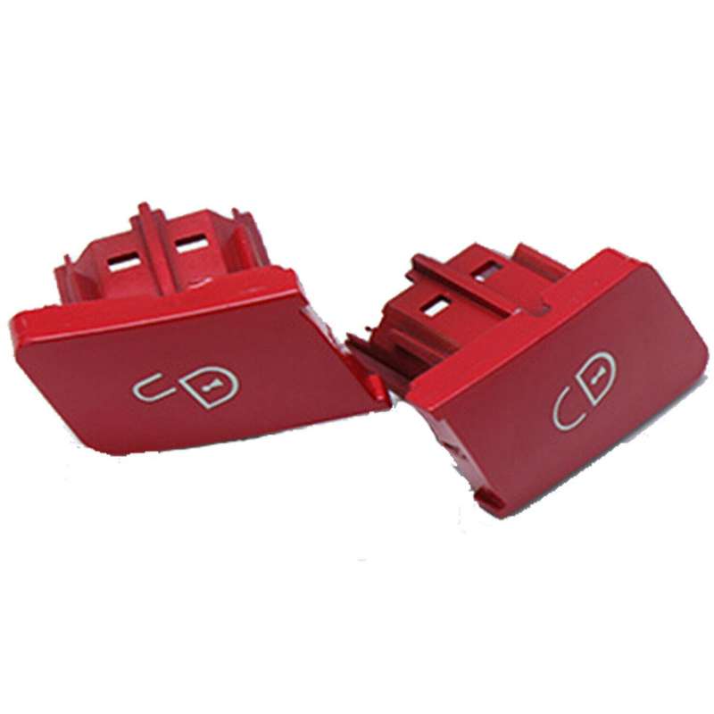 2 Pair RED Car Door Lock Switch Button Door Lock Switch Right and Left for C E Class W204 W207 W212