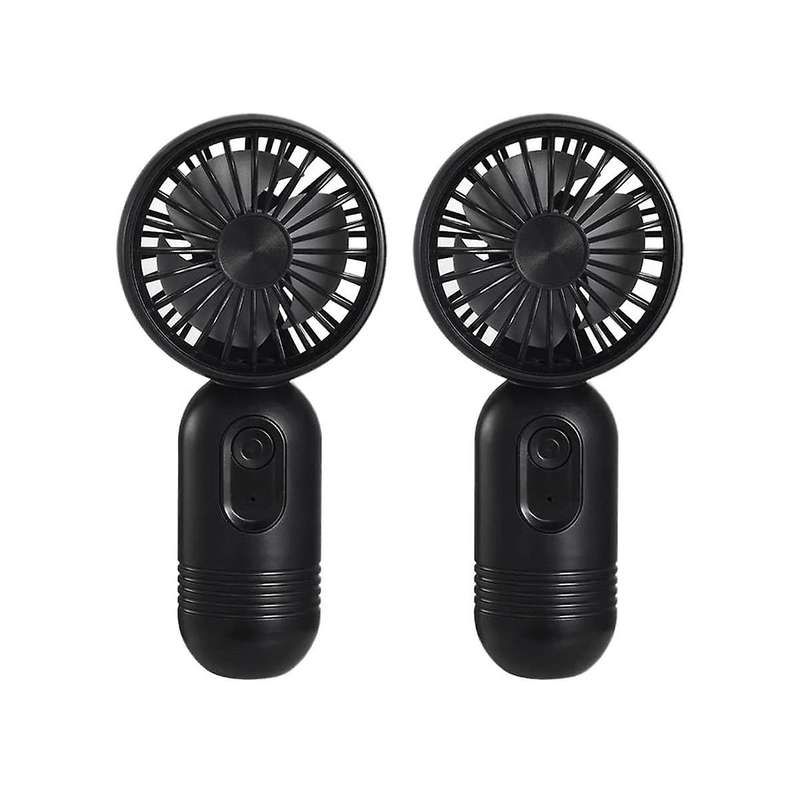 2 Packs of Mini Portable Fan, Small Handheld Fan, USB Battery Powered Personal Eyelash Fan with 3 S