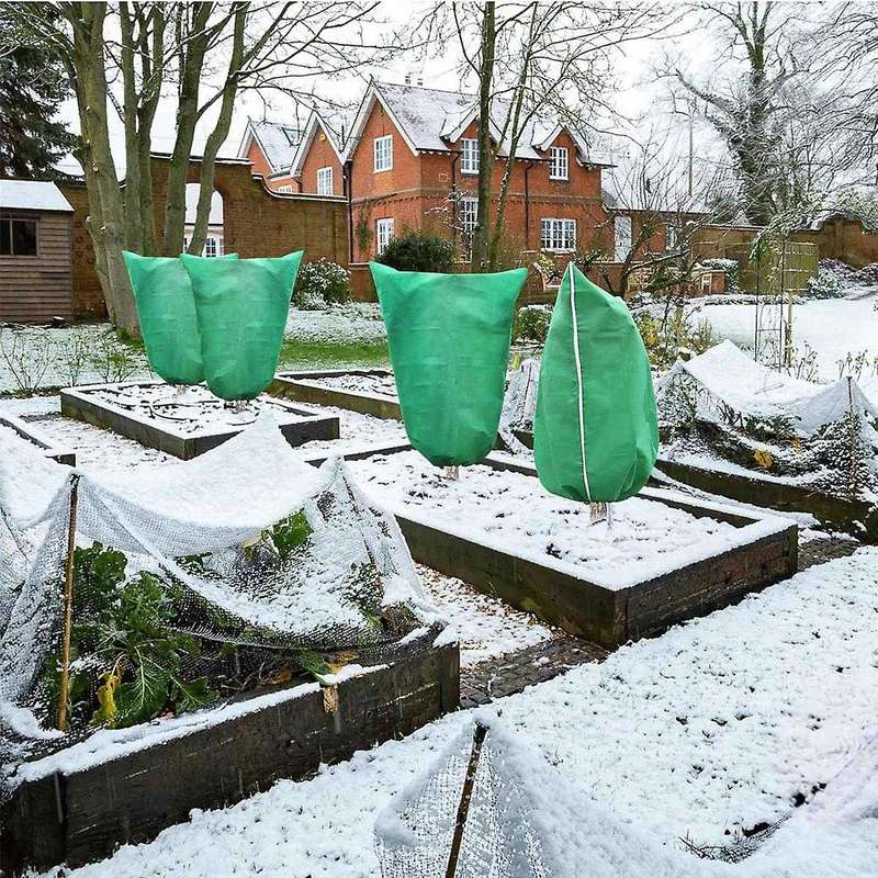 2 Packs Plant Covers Freeze Protection 47.7in X 71.7in Frost Blankets for Plants Frost Cloth Plant F