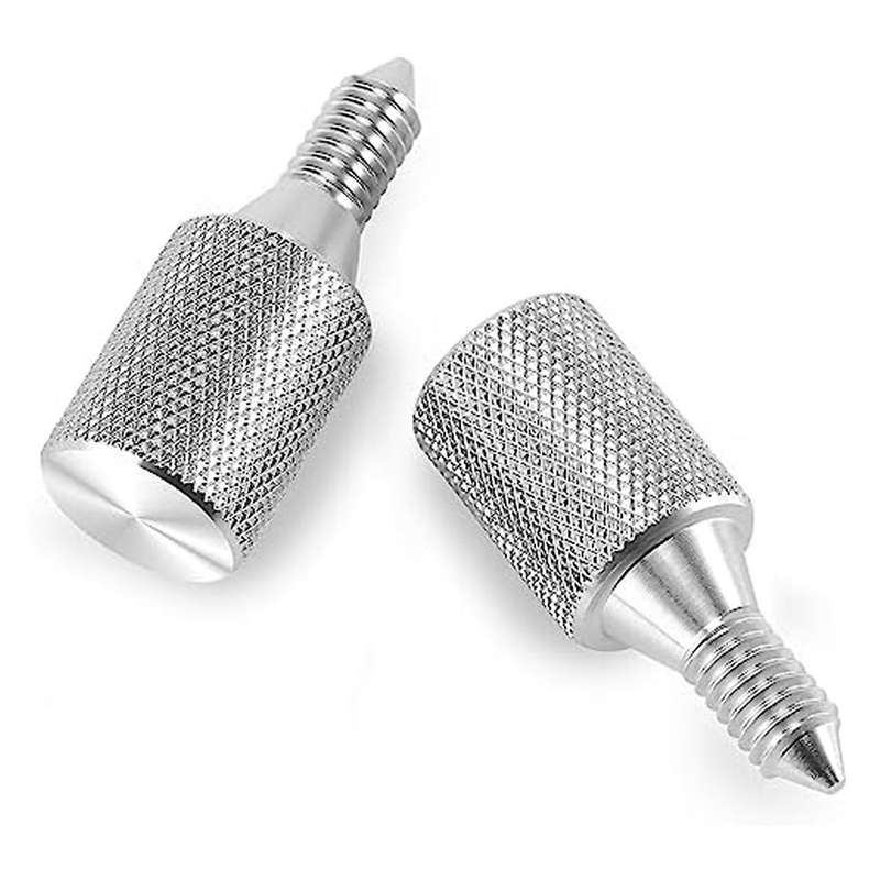 2 Pc Accessory Thumb Screws for Tilt Head and Lift Bowl Mixers, Silver Long Hub Knob Screw Accessor