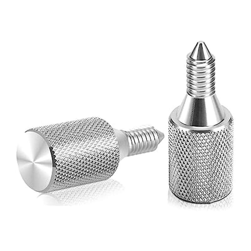 2 Pc Accessory Thumb Screws for Tilt Head and Lift Bowl Mixers, Silver Long Hub Knob Screw Accessor