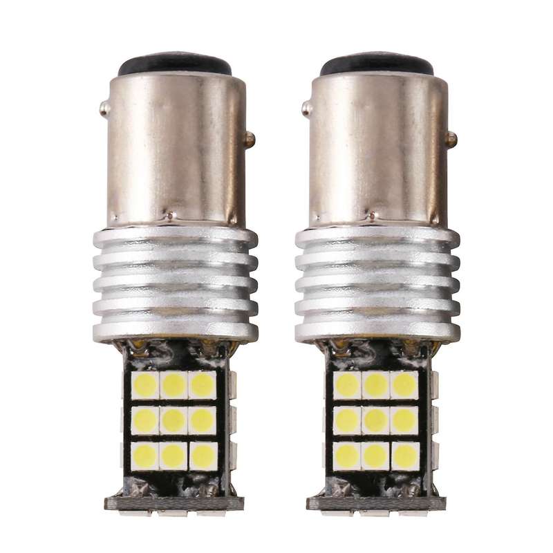 2 Pc Led Bulb Headlights 24Smd Car Reverse Bending Dance Lights Turn Signal Decoding Reversing Light