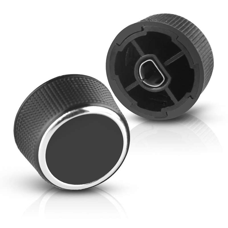2 Pc Rear Radio Audio Volume Control Knob Dial Tuner for 07-13 Chevy Tahoe Chevrolet Silverado Gmc